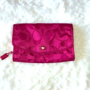 Coach Getaway Signature Nylon Travel Cosmetic Kit